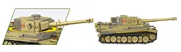 Конструктор дитячий танк PANZER VI TIGER I no. 131 COBI 2734 - мініатюра 6