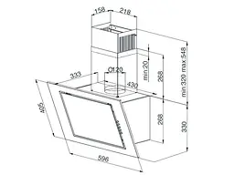 Витяжка Beko HCA62321B - мініатюра 4