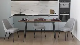 Стіл кухонний розкладний Данді на конусних ногах Ferrum-decor 75x120(160)x70 Чорний метал ДСП Дуб Сонома Трюфель 16 мм (FRD-106781)
