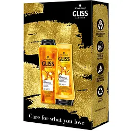 Набір Gliss Care with Oil Nutritive для сухого та пошкодженого волосся: Шампунь 250 мл + Бальзам 200 мл - мініатюра 4