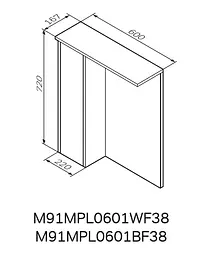 Дзеркало з шафою AM.PM Gem S 60 см M91MPL0601WF38 - мініатюра 9