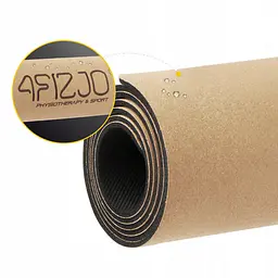 Килимок (мат) спортивний 4FIZJO Cork 183 x 61 x 0.4 см для йоги та фітнесу 4FJ0590 (P-5907739319562) - мініатюра 4