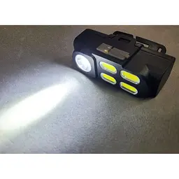 Ліхтар акумуляторний KX-211 налобний універсальний XPE+COB USB 18650 - мініатюра 5