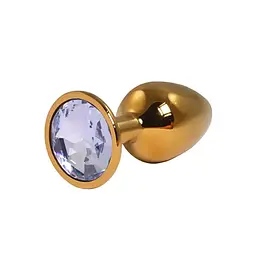 Анальна пробка Fantasy Gold Butt Plug with S 7 см (білий) - мініатюра 2