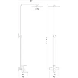 Душова система Globus Lux SICILIA VAN-SBQ-SH-02-304 - мініатюра 5