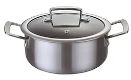 Каструля з кришкою Bohmann BH-4100-20 20 см 2.8 л сріблястий