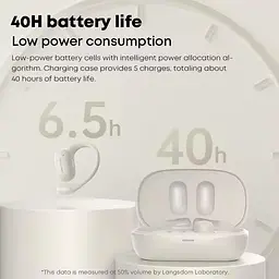Бездротові спортивні Bluetooth-навушники Langsdom TS17 Open-Ear з спрямованим звуком і мікрофоном Чорні - мініатюра 5
