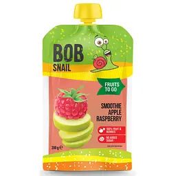 Дитяче пюре Bob Snail Равлик Боб Смузі Яблуко-Малина 200 г (4820219347026)
