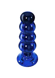Анальна пробка Radiant Glass Buttplug 11.5 см (синій)