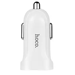 Автомобільний зарядний пристрій Hoco Z2 White + USB Cable iPhone 6