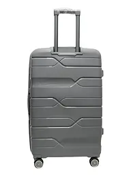 Валіза велика L поліпропілен Milano bag 0306 76×49×31см 82л Срібна - мініатюра 3