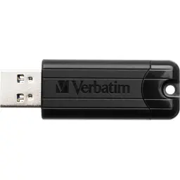 USB флеш накопичувач Verbatim 16GB PinStripe Black USB 3.2 (49316) - мініатюра 2