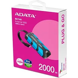 Накопичувач SSD USB 3.2 2TB SC740 ADATA (SC740-2000G-CBU) - мініатюра 6