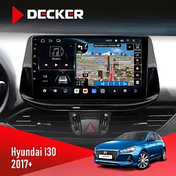 Штатна магнітола Hyundai i30 2017+ Decker D9-011 4x64, DSP, 4G, 360 Decker (НФ-00005743)