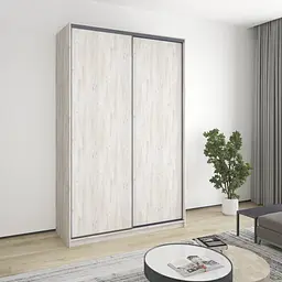 Шафа-купе дводверна MebelStar Баварія 2ДСП 150x60x240 см Аляска сірий (MBS-4389)