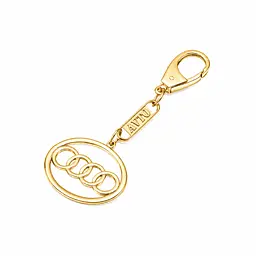 Брелок з жовтого золота Audi (Ауді) (з9004.1) - мініатюра 1