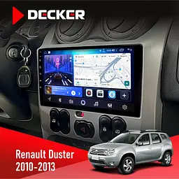 Штатна магнітола Renault Duster 2010-2013 Decker D9-006 4x64, 4G Decker (НФ-00003791)