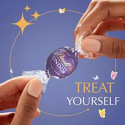 Шоколадні цукерки Lindt Lindor Blueberries Cream White Chocolate Candy 144г - мініатюра 5