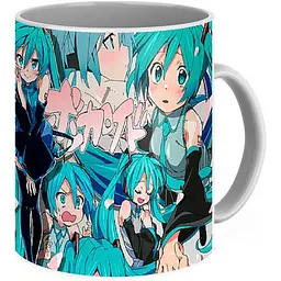 Кухоль GeekLand Hatsune Miku Хатсуне Мікі емоції VC 02.24 330 мл білий - мініатюра 2