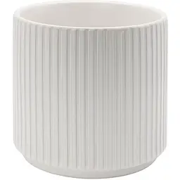 Ваза-кашпо МВМ My Home, 14,5 см, біла (DH-FLOWERS-24 L WHITE)