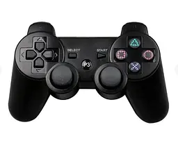 Геймпад бездротовий DoubleShock Bluetooth для PS3, ПК та Smart TV з вібрацією, чорний