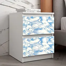 Самоклеюча плівка Sticker Wall блакитний мармур 0.45х10м SW-00000815 - мініатюра 5
