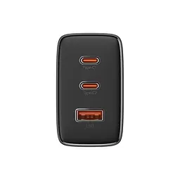 Мережевий зарядний пристрій Baseus Cube Pro Fast Charger 2C+U 65W чорний P10152301113-00 - мініатюра 7