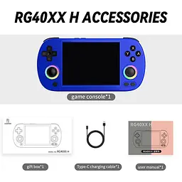 Ретро ігрова приставка Anbernic RG40XX H 64GB Blue [115724]