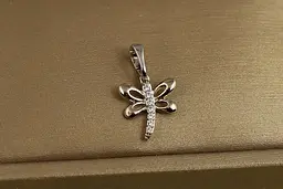 Кулон Xuping Jewelry Стильна бабка 1,4 см сріблястий