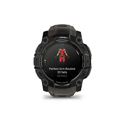 Смарт-годинник Garmin Instinct 3, 50mm, AMOLED, Black Bezel with Charcoal Band, GPS (010-03020-00) - мініатюра 2