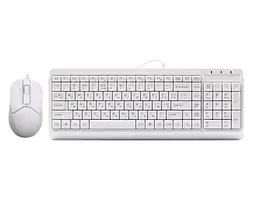 Комплект Fstyler Sleek Multimedia Comfort F1512 White клавіатура+миша A4Tech teh0020651