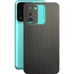 Защитная пленка StatusSKIN для Tecno Spark 8c Корпус Винил Дерево серебристо-черное