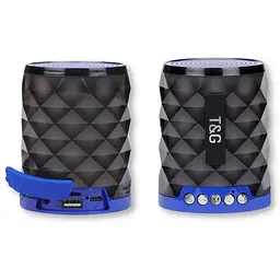 Колонка портативна T&G TG155 10Вт USB AUX FM Bluetooth синя / червона / чорна (ЦУ-00034843) - мініатюра 2