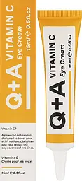 Живильний крем для шкіри навколо очей з вітаміном С Q+A Vitamin C Eye Cream 15 мл - мініатюра 2