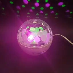 Світлодіодний диско-шар (дискошар) Led magic ball light з Bluetooth і пультом Білий - мініатюра 5