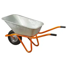Тачка будівельна Flora одноколісна 90 л 200 кг колесо 15" (з 5 частин) (5056464) - мініатюра 3