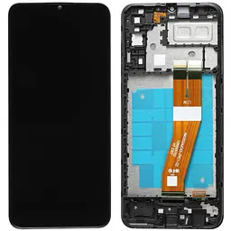 Дисплей Samsung A042 Galaxy A04e чорний, з рамкою