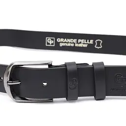 Шкіряний чоловічий ремінь GRANDE PELLE 3,4х120 см acs0026893 - мініатюра 4