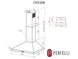 Витяжка Perfelli COSTA 6HM BIANCO - мініатюра 6