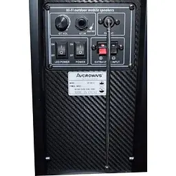 Портативна колонка XPRO CH-6213 валіза 60Вт USB SD FM радіо Bluetooth 1 радіомікрофон ДУ - мініатюра 3