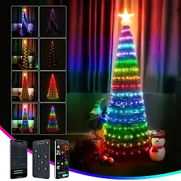 Розумна смарт гірлянда Niki Light smart роса rgb керування через смартфон пульт 10 метрів 100 лед - мініатюра 9
