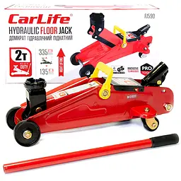 Домкрат підкатний CarLife 2 т 135-335 мм (FJ590) - мініатюра 2