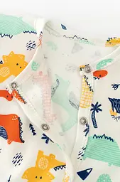 Комбінезон трикотажний зі швами назовні для новонароджених Dino - мініатюра 2