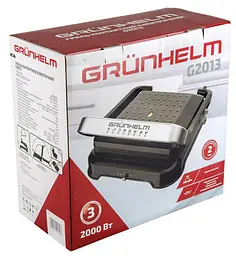 Притискний контактний гриль Grunhelm G2013 2000 Вт - мініатюра 9