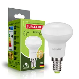 Лампочка Eurolamp LED R50 6W E14 4000K 220V (LED-R50-06144(P)) - мініатюра 2