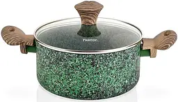 Каструля Malachite з антипригарним покриттям EcoStone Fissman Ø24х Ø22х10,9 см kuh0007773 - мініатюра 1