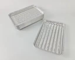 Алюмінієва форма для гриля, прямокутна, 1550 мл, X20G, 100 шт, для гриля, для запікання, доставки гарячих страв, кейтерингу