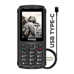Мобільний телефон Sigma X-treme PR68 Type-C Black (4827798122419) - мініатюра 2