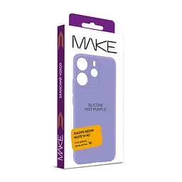 Чохол MAKE Xiaomi Redmi Note 14 4G Silicone Mist Purple - мініатюра 2