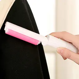 Багаторазовий липкий ролик для чищення одягу Semi Mini складаний Pink - мініатюра 5